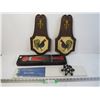 Image 1 : (2) Rooster Wall Plaques - Candle Holder & Candles