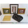 Image 1 : (3) Framed Pictures - Purse - Cutting Board