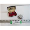 Image 1 : Ingraham Pocket Watch - Cufflinks in Case