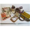 Image 1 : Knitting Bag - Barber Set (working) - Solar Ray Mirror (working) - Body Wash Products - Misc Items