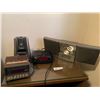Image 1 : 4 x Vintage Clock Radios - Sylvania, Brookstone, Cosmo, and Pulser