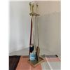 Image 1 : Brass Look Fireplace Utensil Set