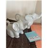 Image 2 : Glass Elephant Figurine, Elephant Book Ends, Elephant Tea Pot and Creamer and 2 Vases