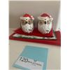 Image 2 : Santa Crystal Bell, Owl Santa Salt and Pepper Shakers, and other Christmas Decor