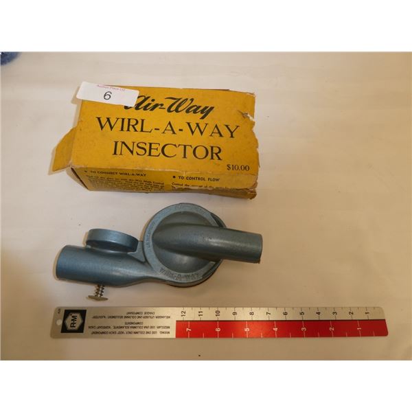 Airway wirl-a-way insector in box, never used