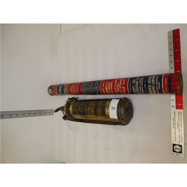 2 - fire extinguishers: 1 Liberty, 1 Brass Pyrene