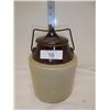 Image 1 : pickle crock 1 gal w/ lid, dak brown
