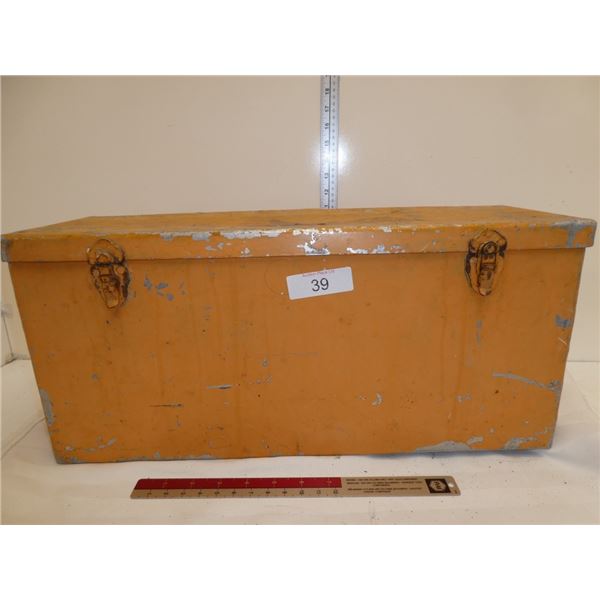 old metal tool box