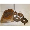 Image 1 : 6 various dampers: various sizes, cast & tin