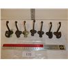 Image 1 : 7x old metal clothes hooks