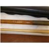 Image 2 : 2 vintage custom pool cues in cases