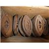 Image 2 : crate w/ 14 various sad irons & 2 handles