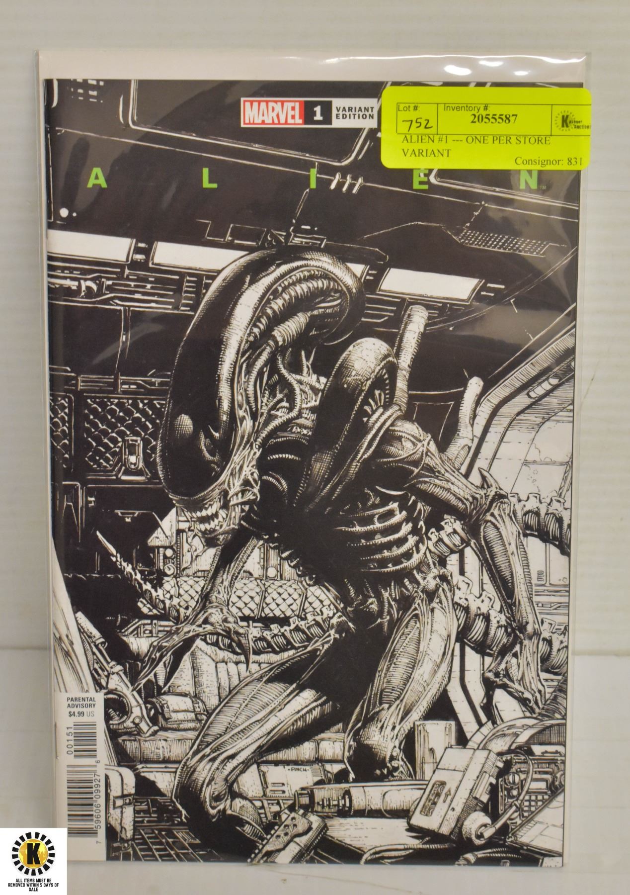 Alien Per ALIEN #1 --- ONE PER STORE VARIANT