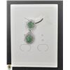 Image 1 : #504-NATURAL UNHEATED EMERALD 5 X 7  & CZ PENDANT