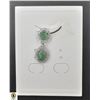 #504-NATURAL UNHEATED EMERALD 5 X 7  & CZ PENDANT