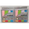 Image 1 : 2 NEW SEALED 4 PACKS MICROFIBRE ALL-PURPOSE CLOTHS