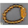 Image 1 : #130-YELLOW OBSIDIAN 12MM /8" BRACELET