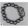 Image 1 : #126-BLACK OBSIDIAN 12MM /8" BRACELET