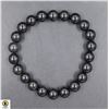 Image 1 : #138- NATURAL OBSIDIAN 8MM/7.5" BRACELET
