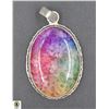 Image 1 : #387-NATURAL RAINBOW SOLAR QUARTZ PENDANT