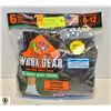 WORK BOOT SOCKS, SIZE 6-12,6-PACK,FRUIT OF THE