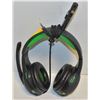 Image 1 : GREEN & BLACK GAMING HEADPHONES WITH MICROPHONE