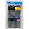 Image 1 : 2 NEW PACKS OF PERMANENT MARKERS. BLACK, BLUE AND