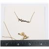 Image 1 : NEW GOLD TONE MAMA NECKLACE