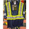 Image 1 : MEDIUM YELLOW VEST & SMALL BLUE SAFETY SHIRT