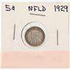 Image 2 : 1929 NFLD KING GEORGE SILVER FIVE CENT