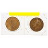 Image 2 : LOT OF 2 ENGLAND LARGE CENTS 1919 & 1961