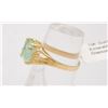 Image 2 : 10 KT YELLOW GOLD AND EMERALD RING SZ 6