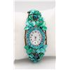 Image 1 : NEW AQUA RHINESTONE WATCH