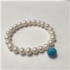 Image 1 : BZ1357-50 FRESH WATER PEARL AND CRYSTAL BRACELET