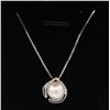 Image 1 : 925 SILVER FRESHWATER PEARL HEART NECKLACE