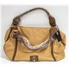 Image 1 : TWO TONE BROWN LEATHER SHAGWEAR PURSE