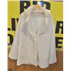 Image 1 : NEW LADIES XXL CREAM RABBIT FAUX FUR LAPEL COAT