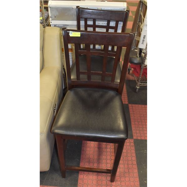 2 BARSTOOL HEIGHT CHAIRS