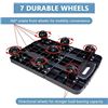 Image 2 : NEW HEAVY DUTY 7 WHEEL ROLLING TROLLEY WITH
