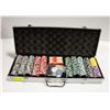 Image 1 : NEW CASINO POKER CHIP SET IN METAL CARRYING CASE