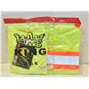 Image 1 : 2 YELLOW MEDIUM SAFETY SHIRTS WITH HI-VIS STRIPES