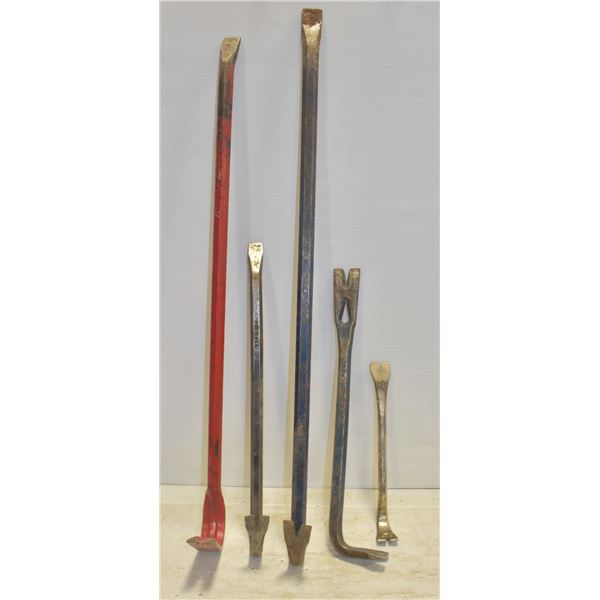 LOT OF CROWBARS