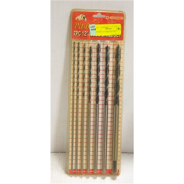 PITBULL 12" DRILL BIT SET