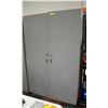 76"T X 48"W X 25"D GREY WOODEN TOOL CABINET
