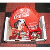 Image 1 : ESTATE COCA COLA OPENER, TINS,& LARGE CLOCK