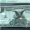 Image 1 : 1899 $1 One Dollar Black Eagle Silver Certificate Note Fr#2338PMG63