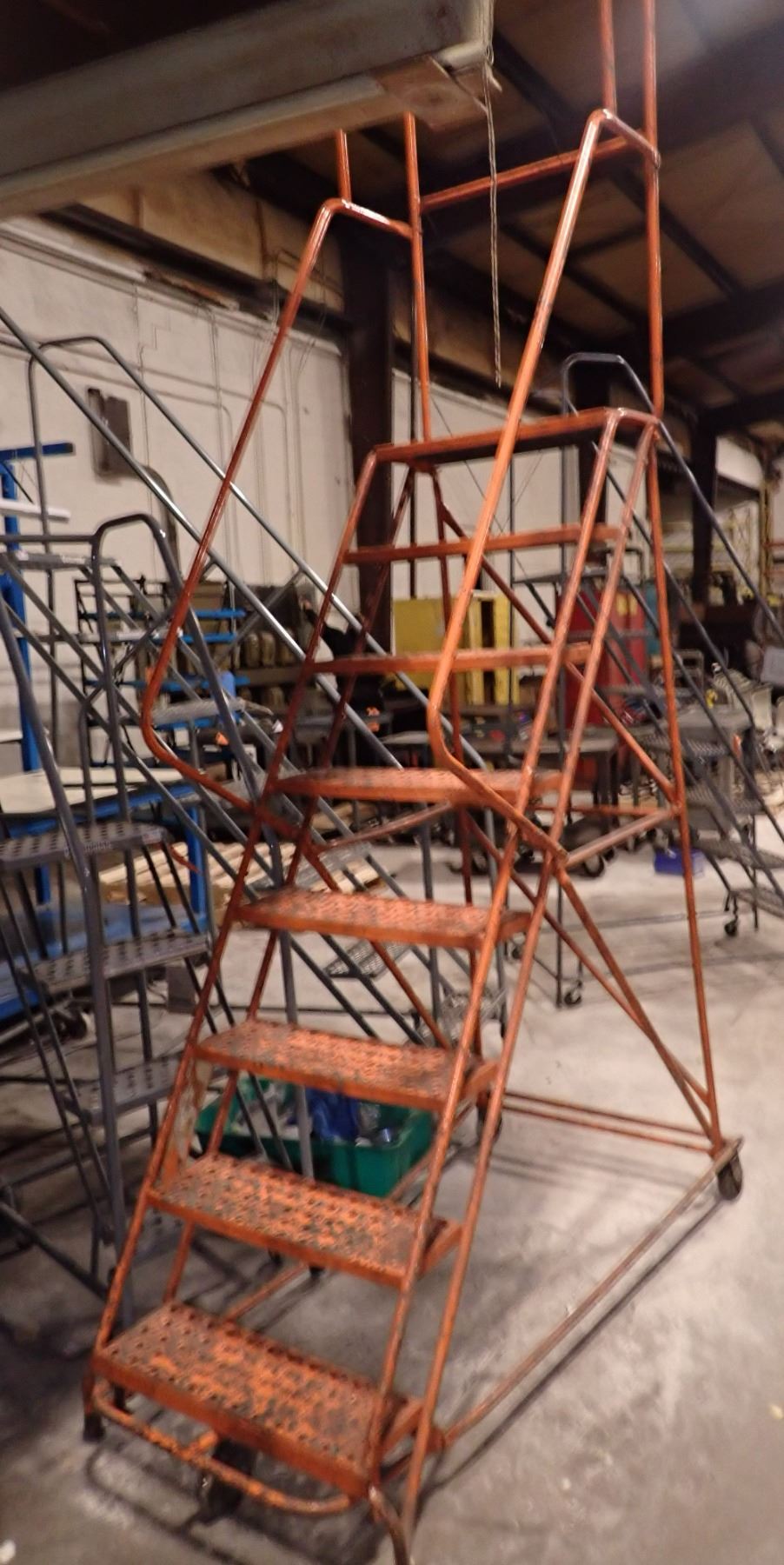 Body Shop Ladder SOLD - Rolling Shop Ladder, app 120