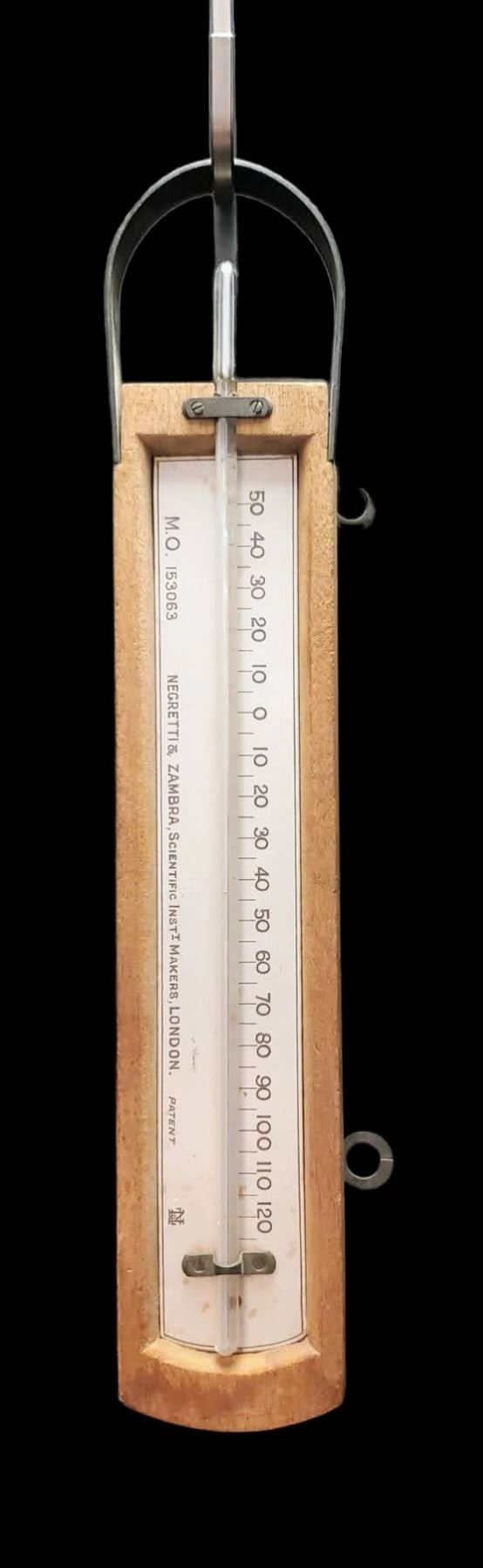 Rare Antique thermometer model, made by NEGRETTI & ZAMBRA, Scientific ...