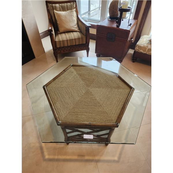 Bamboo Coffee Table 51L x 44W x 21H