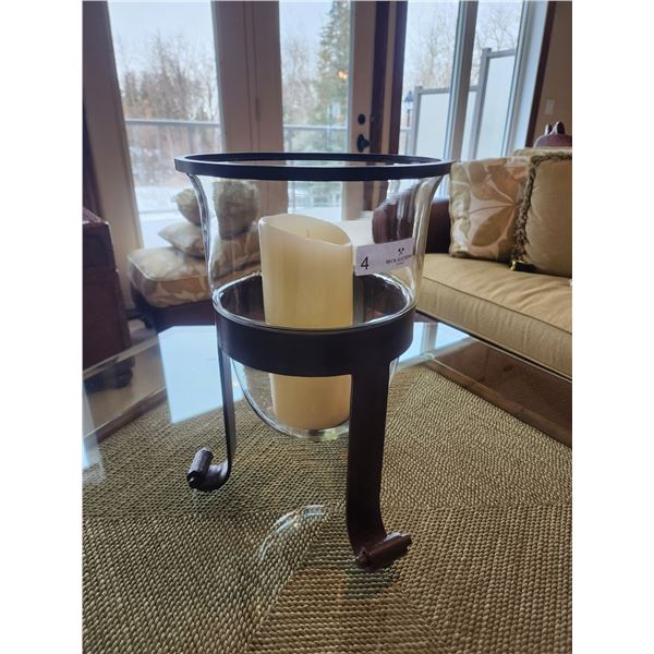 Large Hurricane Candle Holder 16H x 10.5W